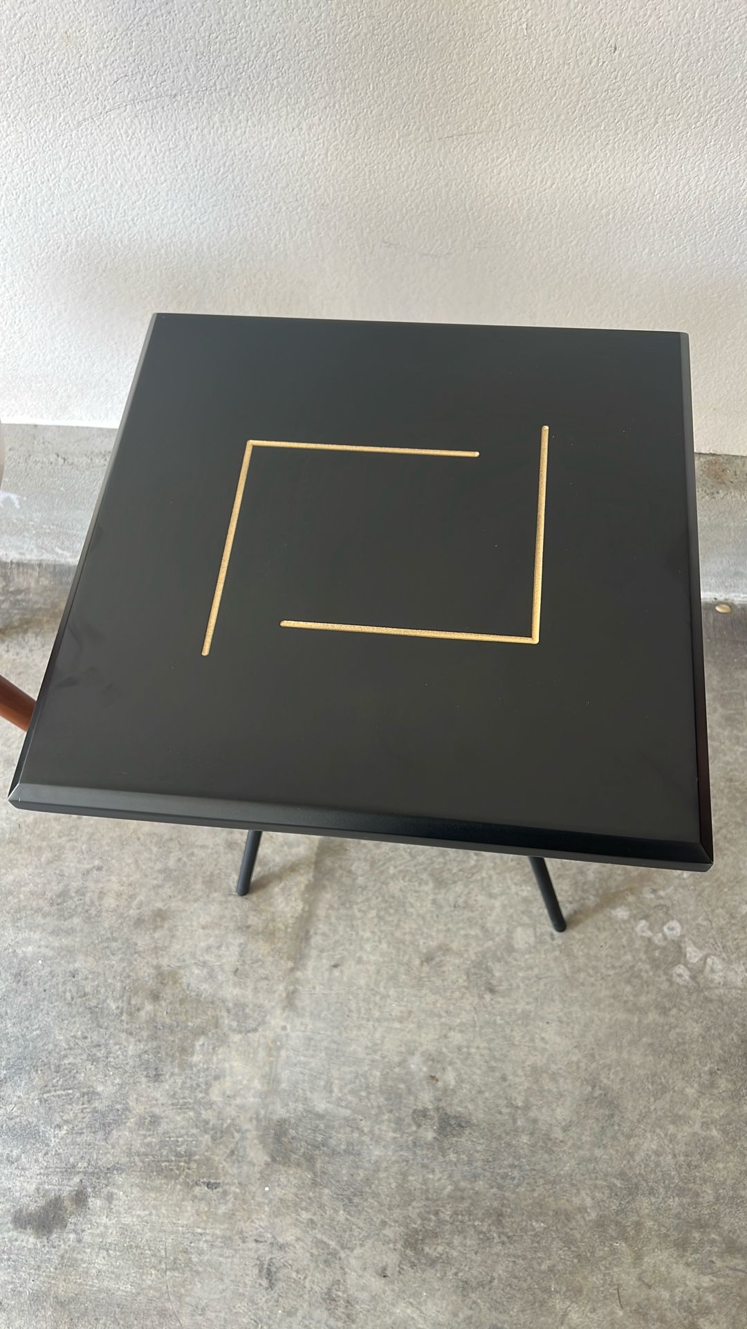 Black Modern Accent Table 