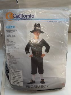 Kids Pilgrim Costume size large 10-12