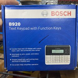 Bosch Security System Keypad And Sensors