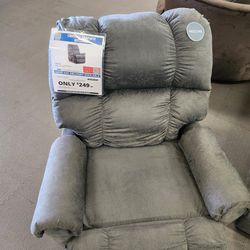 Crushed Graphite Recliner