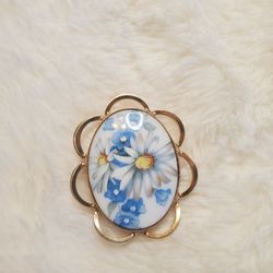 Vintage Floral Brooch