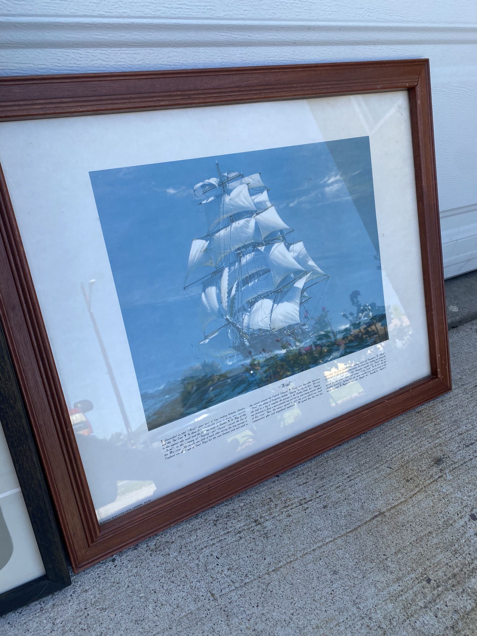 Ariel Ship Vintage Frame