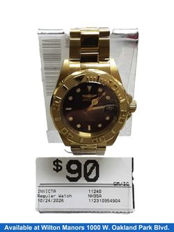Invicta 11240 Gold Regular Watch