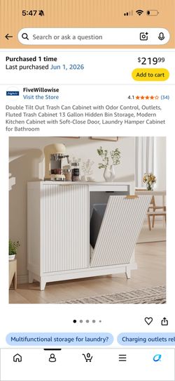 Double tilt out trashcan