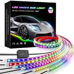 Car Underglow Lights, 6 Pcs Bluetooth Led Strip Lights with Dream Color Chasing