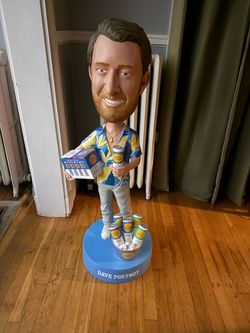 Dave Portnoy High Noon Life-Size Bobblehead Limited Edition w/ Blue Base and Cans Collectible