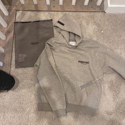 Stone Grey Essential Hoodie