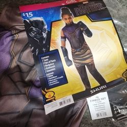 BLACK PANTHER HALLOWEEN COSTUME SZ 8/10 MD