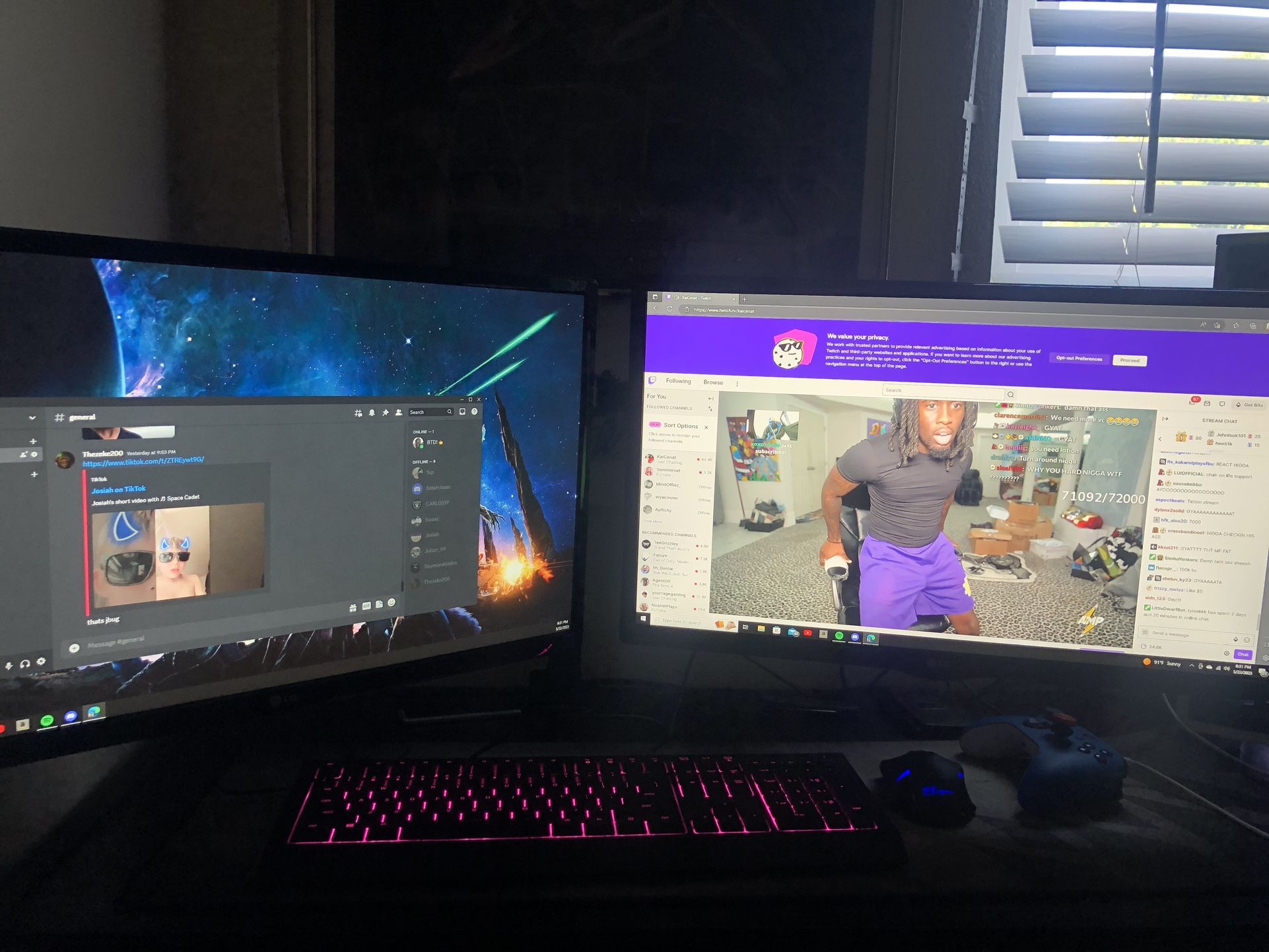 Two LG Monitors 25inch