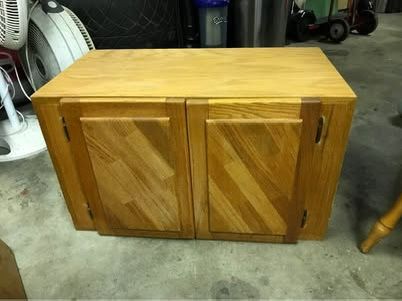 Oak Tan Wood Storage Cabinet Or TV Stand…