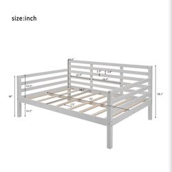 Wooden White Daybed- Full 
