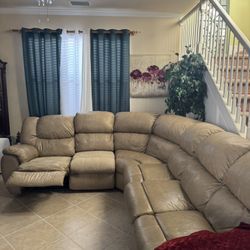 Seccional Lethe  Couch .  Recliner And Queen Bed .  