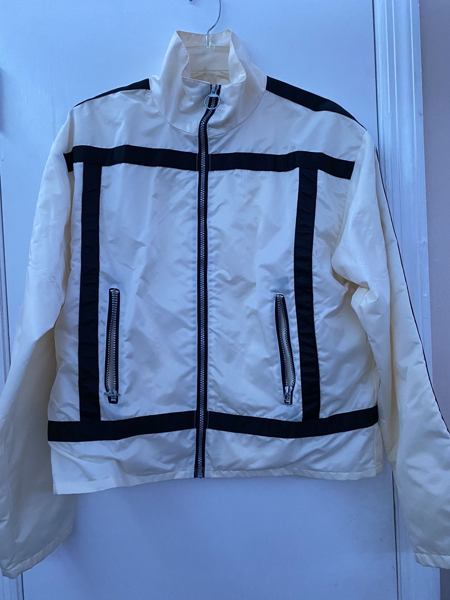 White Biker Look-a-like Jacket