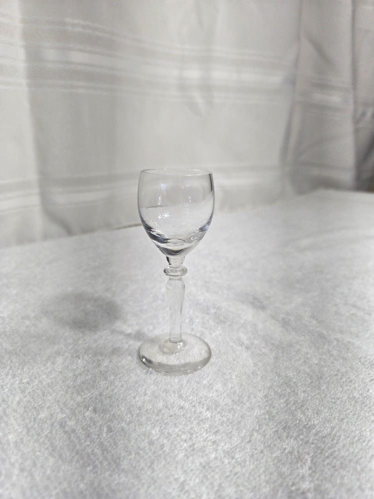 Elegant Small Cut Glass Cordial / Liqueur Glass