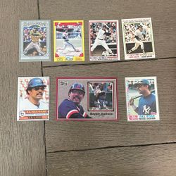 Reggie Jackson Baseball Card Collection
