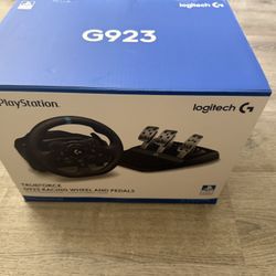 logitech g923 racing wheel and pedals for ps5