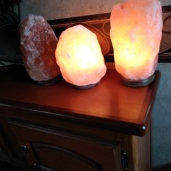 Imalaya Sal Lamps All 3 For $30 Retail Price Is $70