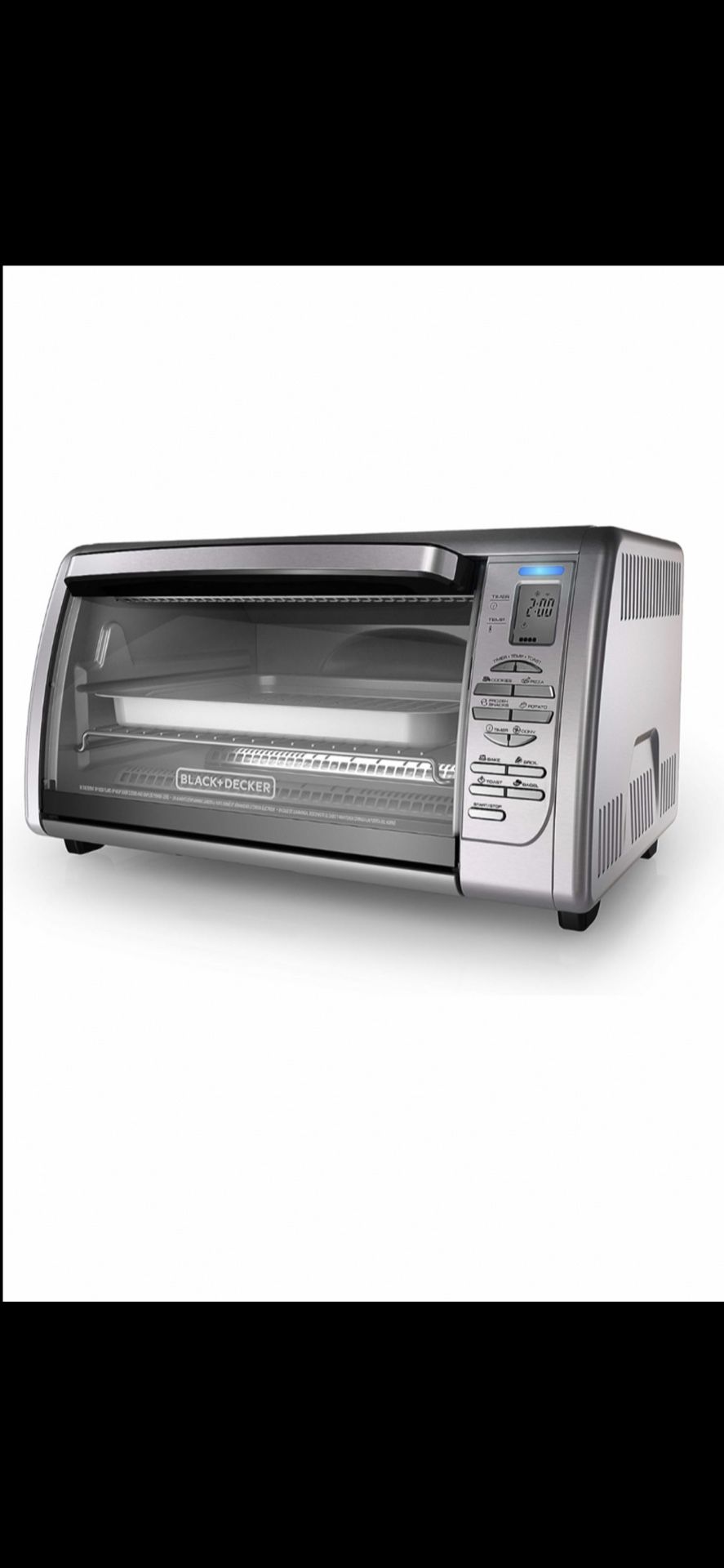 BLACK+DECKER Countertop Convection Toaster Oven, Stainless Steel