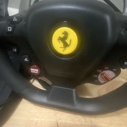 Thrustmaster T80 Ferrari 488 GTB Edition Racing Wheel & Pedal Set. 