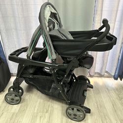 Graco ready2grow click connect LX double stroller for Sale in