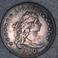 1800 Draped Bust Silver Dollar – Heraldic Eagle Reverse – Philadelphia Mint