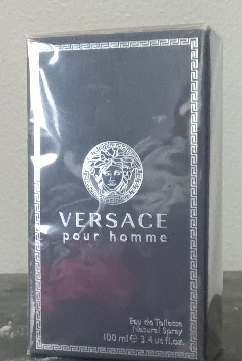 Versace Pour Homme Cologne For Men (3.4 Oz)  New In Box 
