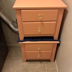 2 Pink Night Stands