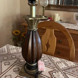 Two Medium Size Night Stand Lamps