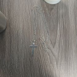 Silver Necklace With Cross
