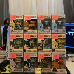 Signed Anime Funko Pops 