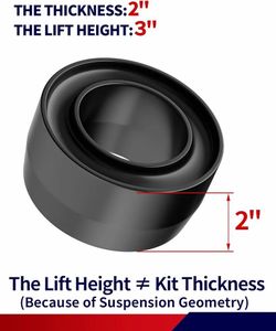 3'' Front Leveling Kit for 1(contact info removed) Dodge Ram 1500 2WD, 3 inch Leveling Lift Kits Spring Strut Spacers Compatible with Ram 1500 2WD(102