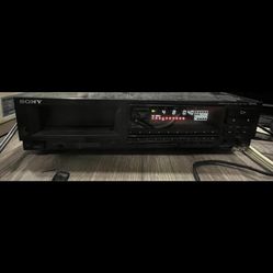 Working Sony CDP-C100 CD Player XA-10B Ten (10) Disc Changer w/ Magazine 1989