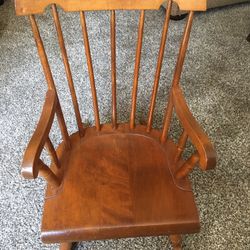 Antique Real Maple Ricki G Chair For Kids Comes With Cushion