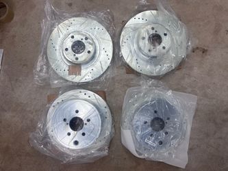 Front and rear rotor/pad kit
