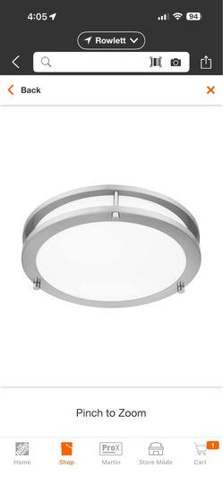 LED semi-flush mount brushed nickel