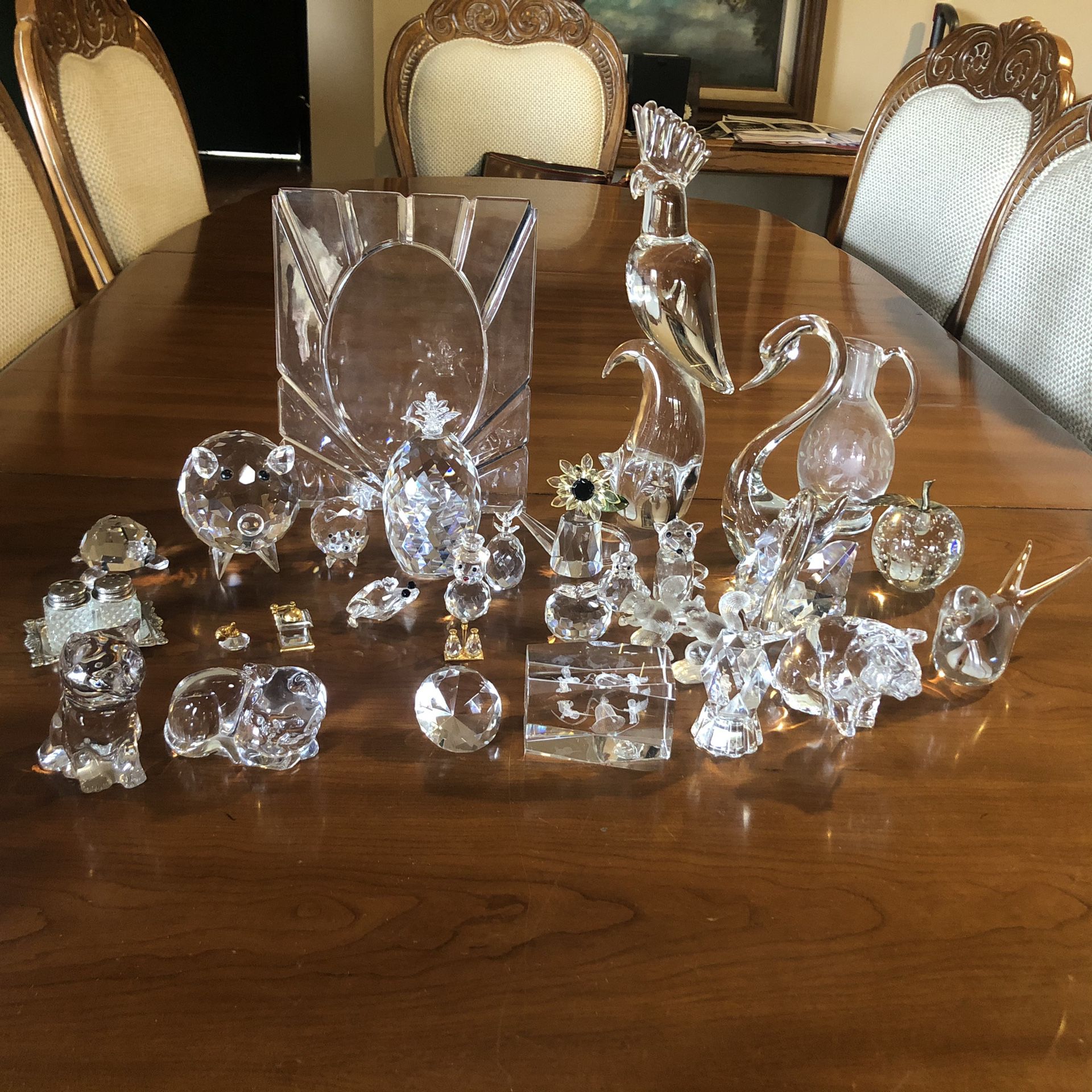 $20 for all Must pick up 4/29 - Collection of glass and crystal figurines decor collectibles vintage boho wedding baby shower gifts