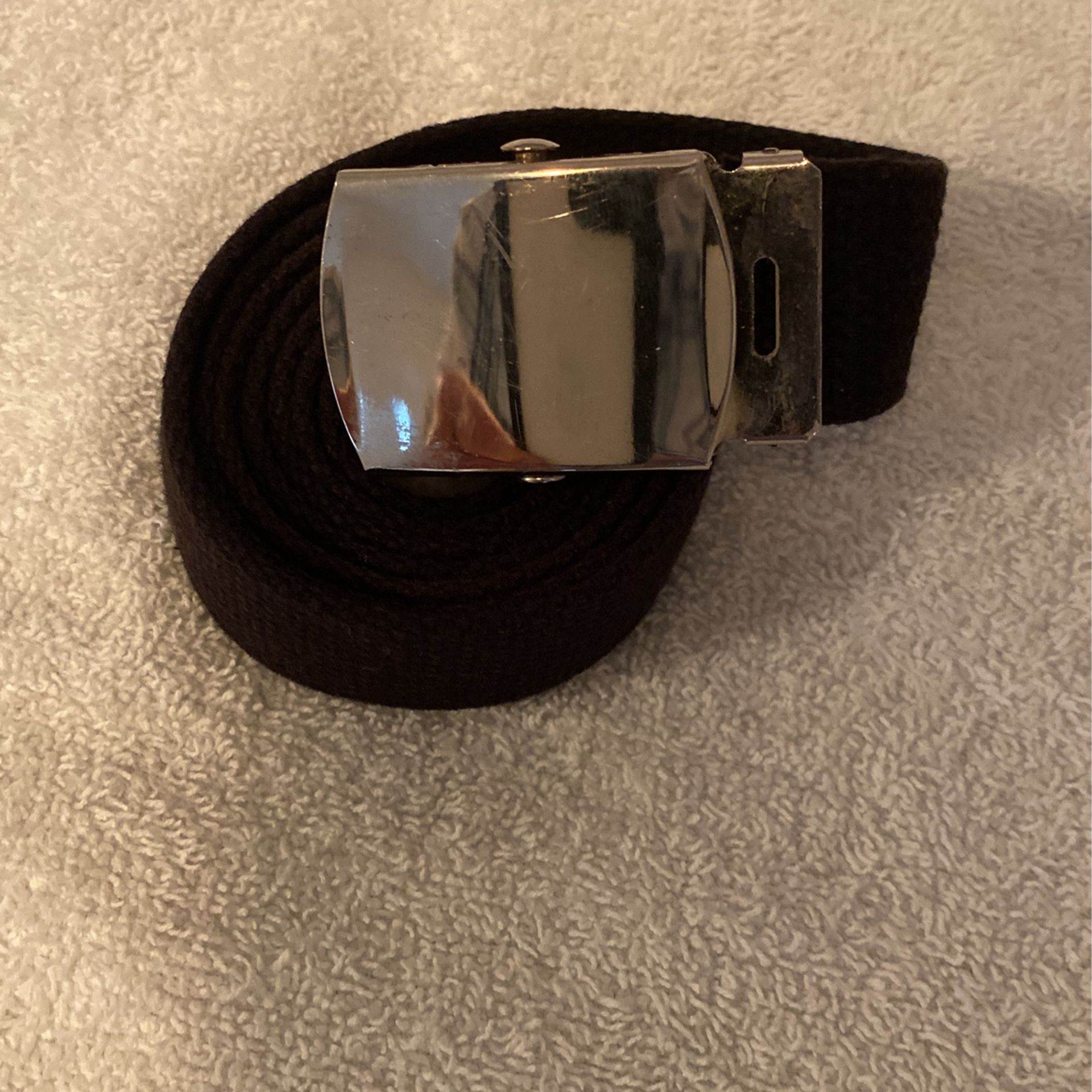 Military web belt with buckle 48 inchOr less