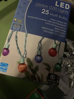 Led christmas 🎄 globe 💡 lights