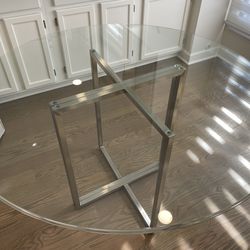 Kitchen Table 48 inch Round Glass