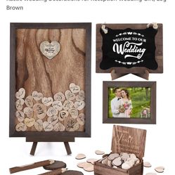 Never User Picture Frame Wedding Guest Book