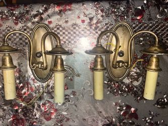 Two sconces