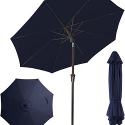 JEAREY 9FT Patio Umbrella for Outdoor with Push Button Tilt and Crank, Outdoor Patio Umbrellas Table Umbrella for Market, Garden, Deck, Backyard, Pool