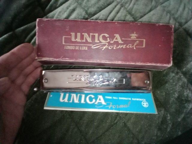 Vintage Harmonica Large Complete Perfect Condition