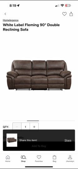 Double Reclining Sofa