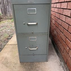 2 drawer metal file cabinet