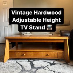 Vintage TV Stand (Adjustable Height)