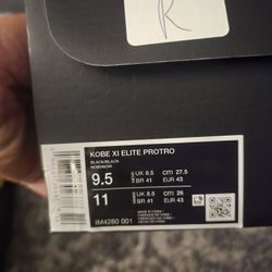 Brand New Kobe 11 Fade To Black Size 9.5