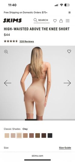 Skims High Waist Shapewear Shorts M