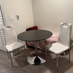 Dining table and chairs 