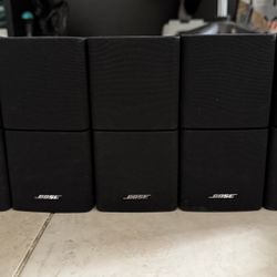 Bose Five (5) Double Cube Speakers, Black, Preowned, Great Shape